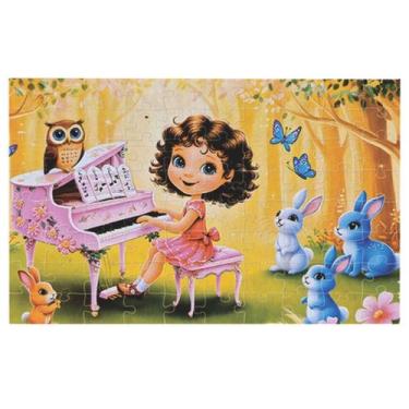 Imagem de Quebra Cabeça Infantil Musical da Floresta 80 Peças Educativo - Bretal