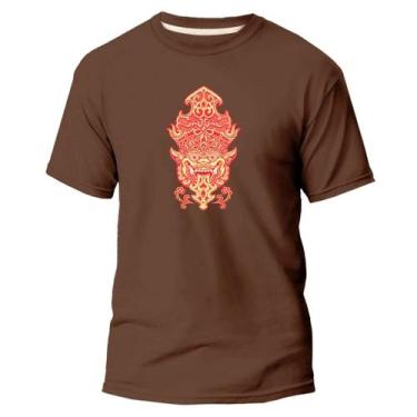 Imagem de  Camiseta Basica Algodão Premium Estampa Digital  Barong - Pavesi, Mar