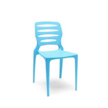 Imagem de Cadeira Ville Azul Celeste Empilhável Em Polipropileno Plaxmetal