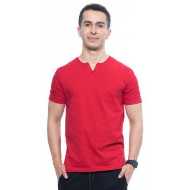 Imagem de Camiseta basica gola portuguesa king swag - Wooks, Vermelho, M