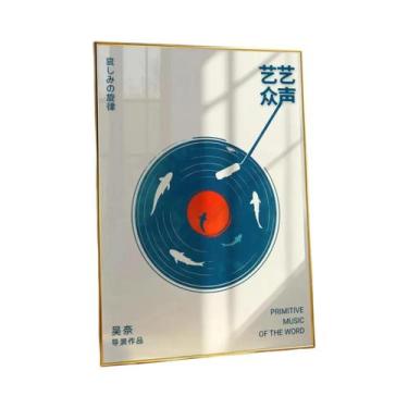 Imagem de Pôster De Impressão Em Lona De Música De Vinil Retro Japonês Vintage P