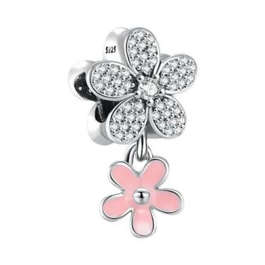 Imagem de Pingente De Pérola Em Forma De Borboleta Rosa Pentagrama Lotus S925 Pr