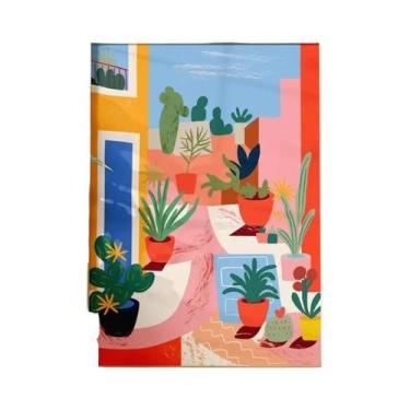 Imagem de Arte Em Tela De Folhas Botânicas Verdes, Plantas De Interior, Decoraçã