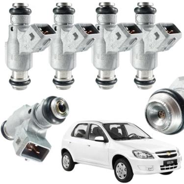 Imagem de Kit Com 4 Bicos Injetores Celta 1.0 1.4 8V Flex Gasolina 2007 2008 2009 2010 2011 2012 2013 2014 2015 - FJ10739, 94.705.391