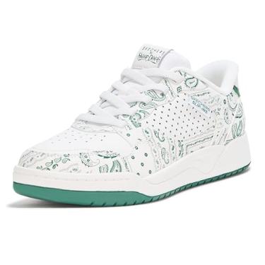 Imagem de Skechers Koopa-Court Paisley masculino, Branco/Verde, 39