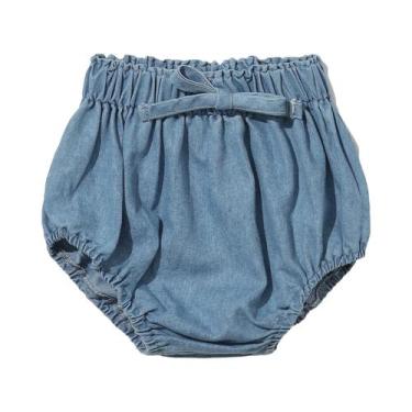 Imagem de Bermuda De Algodão Denim Para Bebês Recém-Nascidos, Roupas De Verão Pa