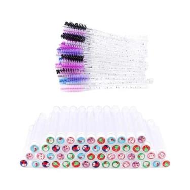 Imagem de Tubo De Escova De Cílios De Natal Reutilizável Com Varas De Máscara Su