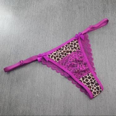 Imagem de Tanga Animal Print e Renda Cor:OdaliscaTamanho:M - Minha Calcinha, Oda