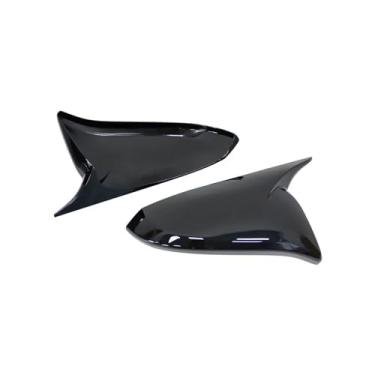 Imagem de Capa De Espelho Retrovisor De Carro Com Padrão De Fibra De Carbono/Preto Brilhante Tampa De Espelho Lateral Compatível Com Toyota RAV4 2013-2019(Bright black)