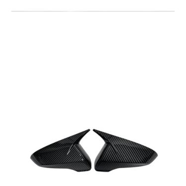 Imagem de Compatível com Hyundai Veloster 2018-2023 Retrovisor Lateral Espelho Capa Adesivo Tampa Asa Porta Exterior Vista Traseira Caso Guarnição Olhar de Fibra de Carbono(Carbon Look)