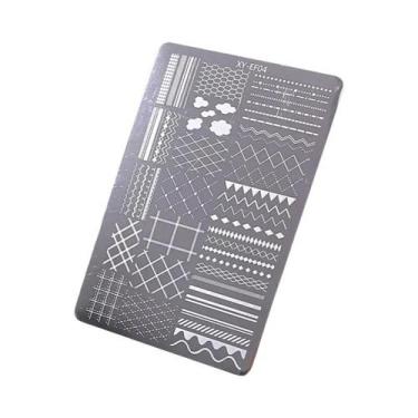 Imagem de Template De Unhas Kawaii 3D Com Laço De Flor De Renda, Estêncil De Coe