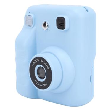 Imagem de Tbest Câmera de Impressão Instantânea, Tela de 2,4 Polegadas, Reprodução de MP3, Câmera de Impressão Portátil, Bateria de 1300mAh, Suporta Cartão de Memória de (BLUE)