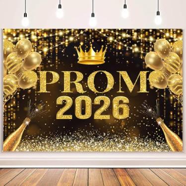 Imagem de MEHOFOND 2,4 x 1,8 m decoração de formatura 2026 pano de fundo dourado parabéns graduado fotografia de formatura decoração festa de formatura fundo celebração fundo interno externo faixa foto cabine