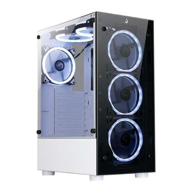 Imagem de Gabinete Gamer Rise Mode Glass 06X Frost, Mid Tower, ATX, Frontal e , Sem FANs, - RM-WT-06X-FW-Unissex