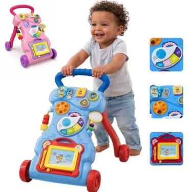 Imagem de Andador Empurrar Musical Infantil Brinquedos Didáticos Bebê Patrulha C