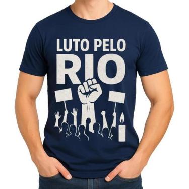 Imagem de Camisa Camiseta de Algodão Masculina Feminina Unissex Luto pelo Rio de