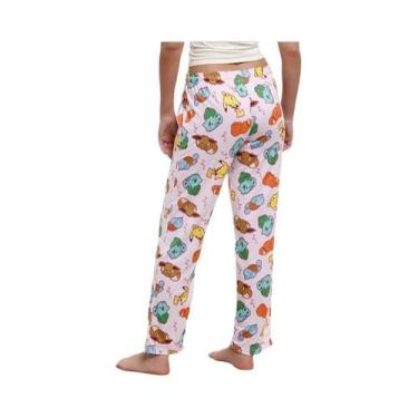 Imagem de Calças De Pijama Largas E Confortáveis Para Adultos E Crianças Com Per