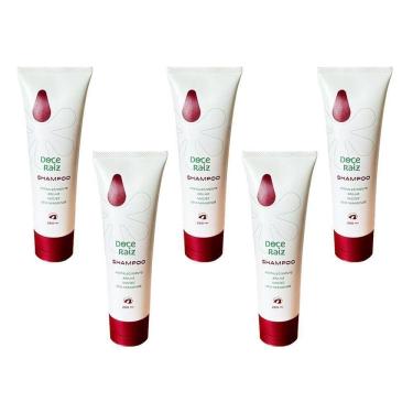 Imagem de Kit 5 Shampoo Doce Raiz Natural De Extrato De Batata Doce De 250ml