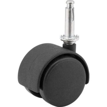 Imagem de Rodízio Giratório Duplo Leve 2", de Nylon, Preto, com Cone, Vonder Ost