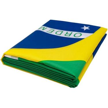 Imagem de Bandeira Bandeira Do Brasil Oficial Tecido Poliéster Qualidade 140x90 