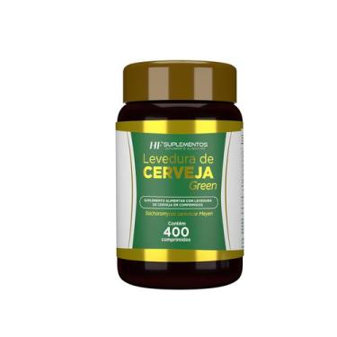 Imagem de Levedura De Cerveja 500mg Green - 400 Comprimidos - HF SUPLEMENTOS