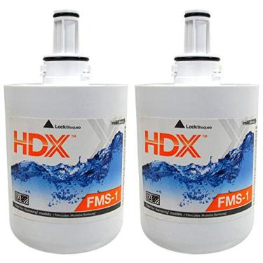 Imagem de HDX Filtro de água/purificador de substituição FMS-1 para refrigeradores Samsung (pacote com 2)