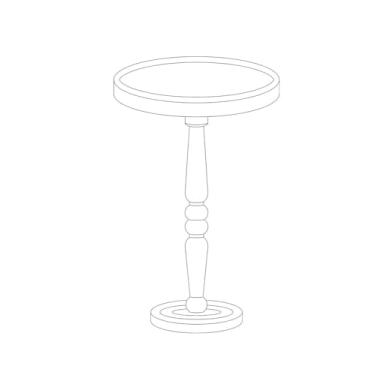 Imagem de Mesa lateral pequena para espaços pequenos, mesa de canto redonda moderna com tampo de madeira maciça natural, pedestal e perna, mesas de bebida com detalhes brancos para sala de estar, quarto, canto