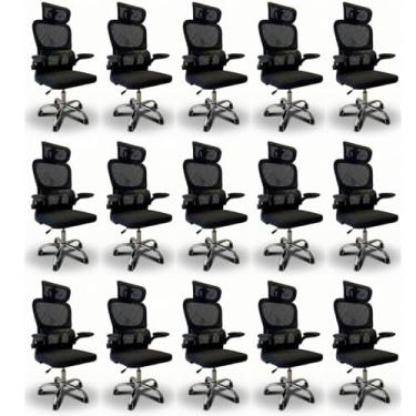 Imagem de Oficial Webshop - Kit 15 Cadeiras de Escritório Diretor Oficial Atenas