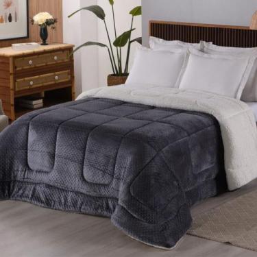 Imagem de Edredom Coberdrom Phoa Especial Pesado King - Chumbo - 100% Poliéster 