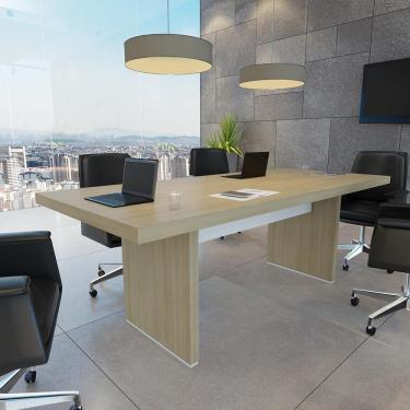 Imagem de Mesa De Trabalho Birmingham Carvalho Branco