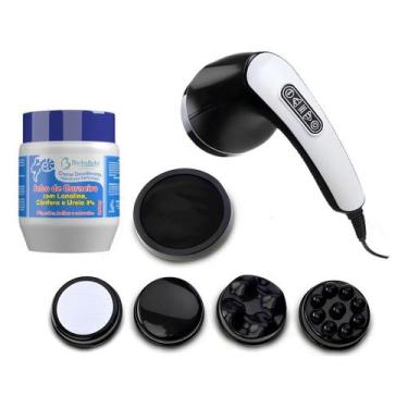 Imagem de Kit Massageador Modelador Muscular Orbital Com Infravermelho + Creme -