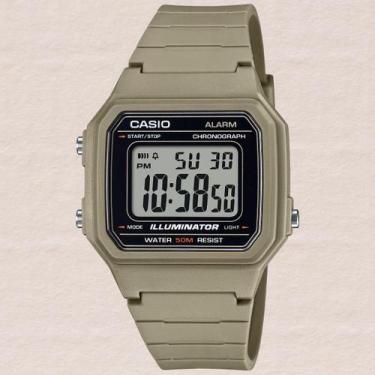Imagem de Relógio Casio Unissex Digital Bege W-217H-5AVDF