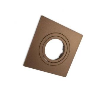 Imagem de Spot Quadrado ABS Dicroica MR16 Face Plano 1L GU10 Cobre - Moon