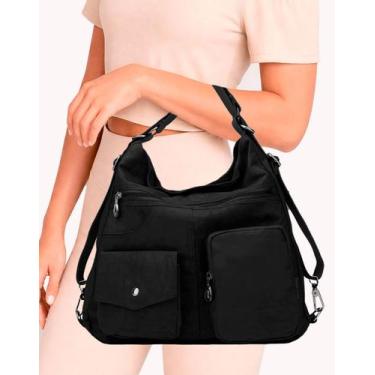 Imagem de Bolsa Mochila 2 em 1 Feminina Grande Estilosa e Versátil Dia a Dia - M