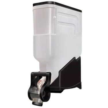 Imagem de Dispenser Avulso 1 Módulo 35 Litros ou 15 Kilos Armazenamento Ração Grãos Cereais Preto Silo Pet