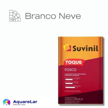 Imagem de Toque Fosco Suvinil 16L, BRANCO NEVE
