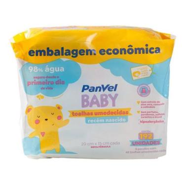Imagem de Lenços Umedecidos Para Recém Nascido Panvel Baby 192 Unidades