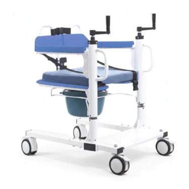 Imagem de Cadeira de Transferência Multifuncional Para Idosos e Acamados Azul Co