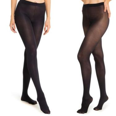 Imagem de Kit Com 2 Meia Calça Trifil 1 Fio 80  6352 1 Fio 40  6345, Preto, P