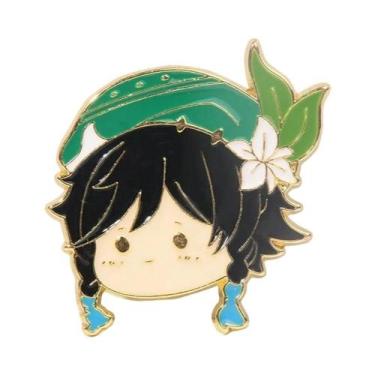 Imagem de Pins De Esmalte Tartaglia Keqing Klee Anime Genshin Impact, Broche De 