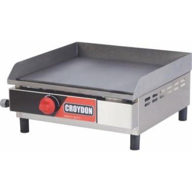 Imagem de Chapa A Gás Queimador Gaveta 45x40 Fg04 Croydon Chapa Para Lanches 45x