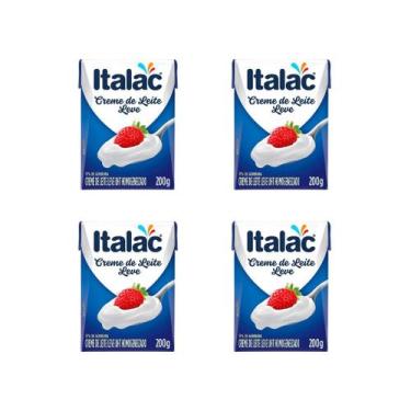 Imagem de Creme De Leite Italac Leve 200g - Kit Com 4 Unidades