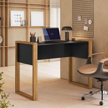 Imagem de Mesa Escrivaninha Estudo Home Office Preto