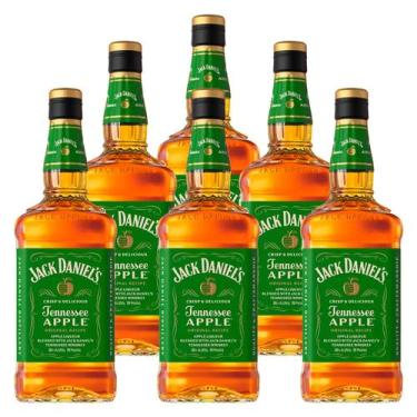 Imagem de Whisky de Maçã Verde Jack Daniel's Apple 700ml 6 Unidades