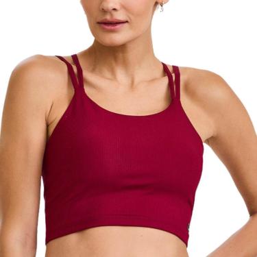 Imagem de Top Cropped Caju Brasil Canelado Alças Duplas-Feminino