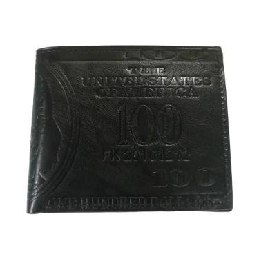 Imagem de Carteira Masculina De Couro PU De Grande Capacidade Com Porta-Cartões 