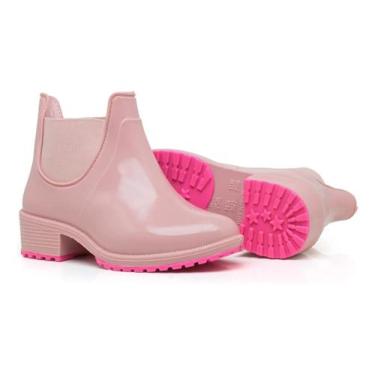 Imagem de Bota Infantil Cano Baixo Curto Impermeável Tratorada Salto - Genérico,