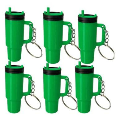 Imagem de Kit Chaveiros Estilo Copo Rosqueável  Acessório Criativo para Bolsas, 