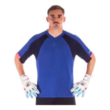 Imagem de Camisa Goleiro Poker Manga Curta Guardião -, Azul, Numero, 1, M