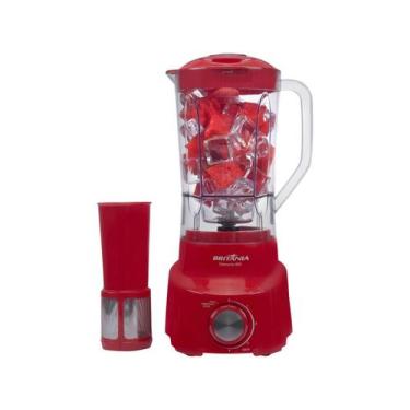 Imagem de Liquidificador Britânia Diamante Vermelho 4 Velocidades 1050W 110V, Ve